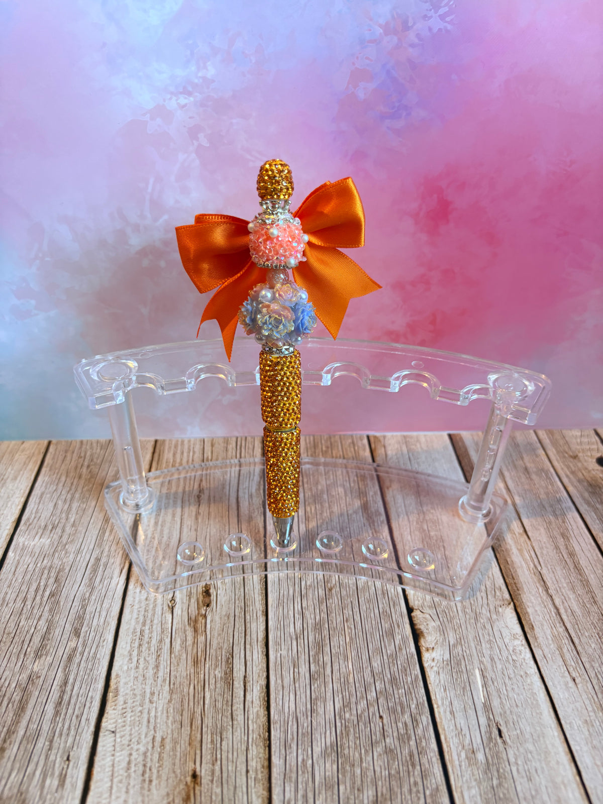 Rhinestone / Acrylic Bow Pens