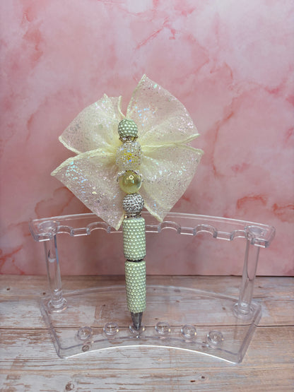 Rhinestone / Acrylic Bow Pens
