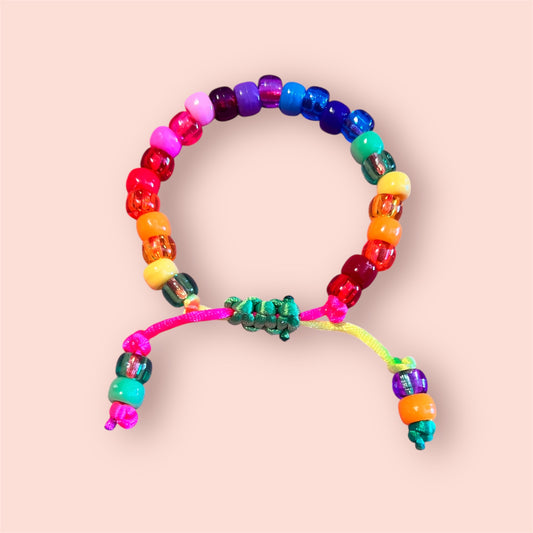 Handmade Macramé Knot Rainbow Bracelet