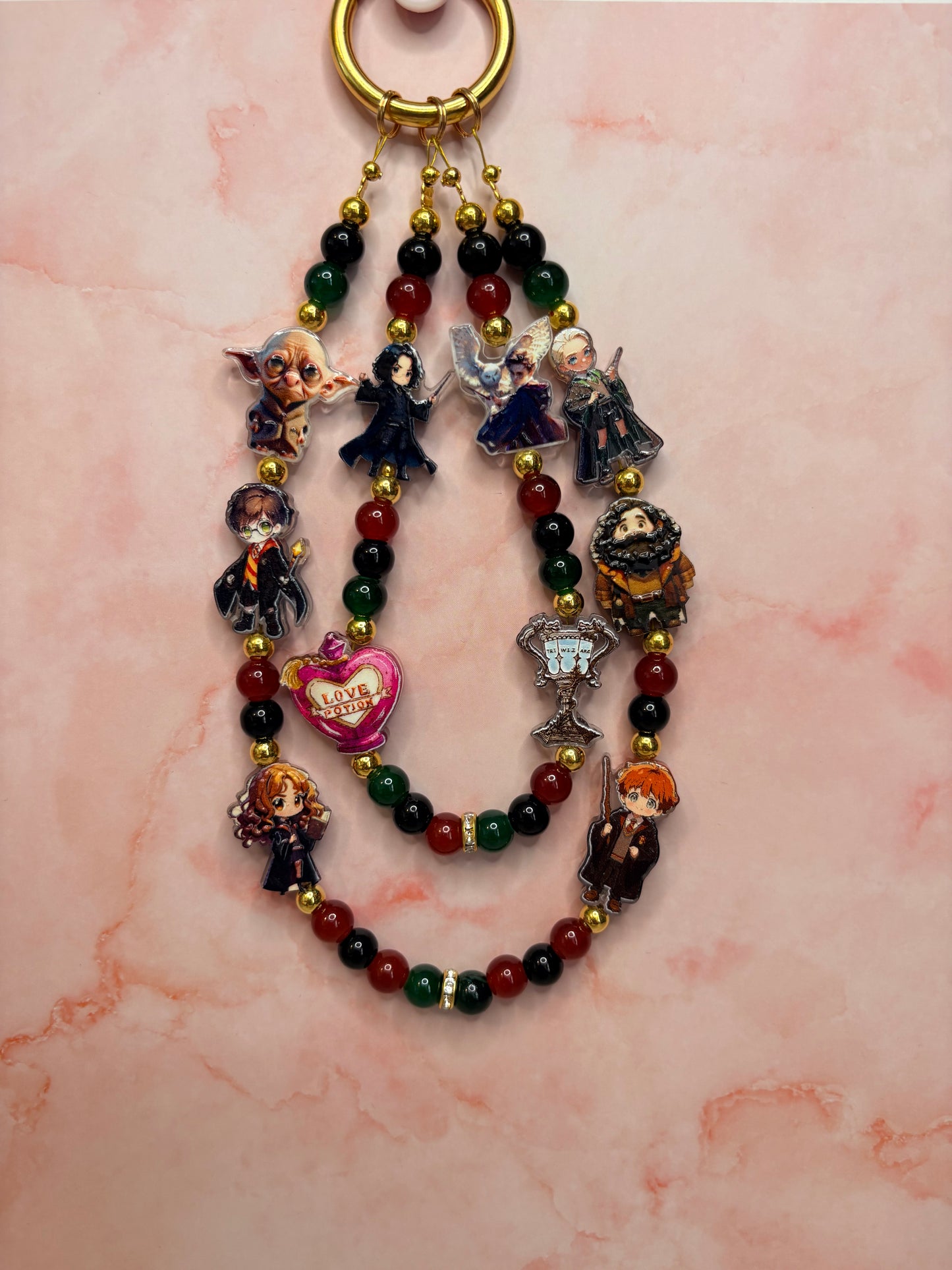 Luxe Crystal & Character Beaded Bag Charms & Keychains