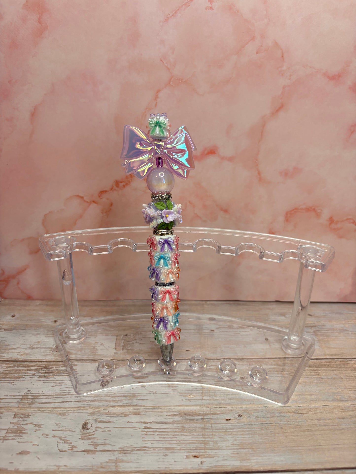 Rhinestone / Acrylic Bow Pens