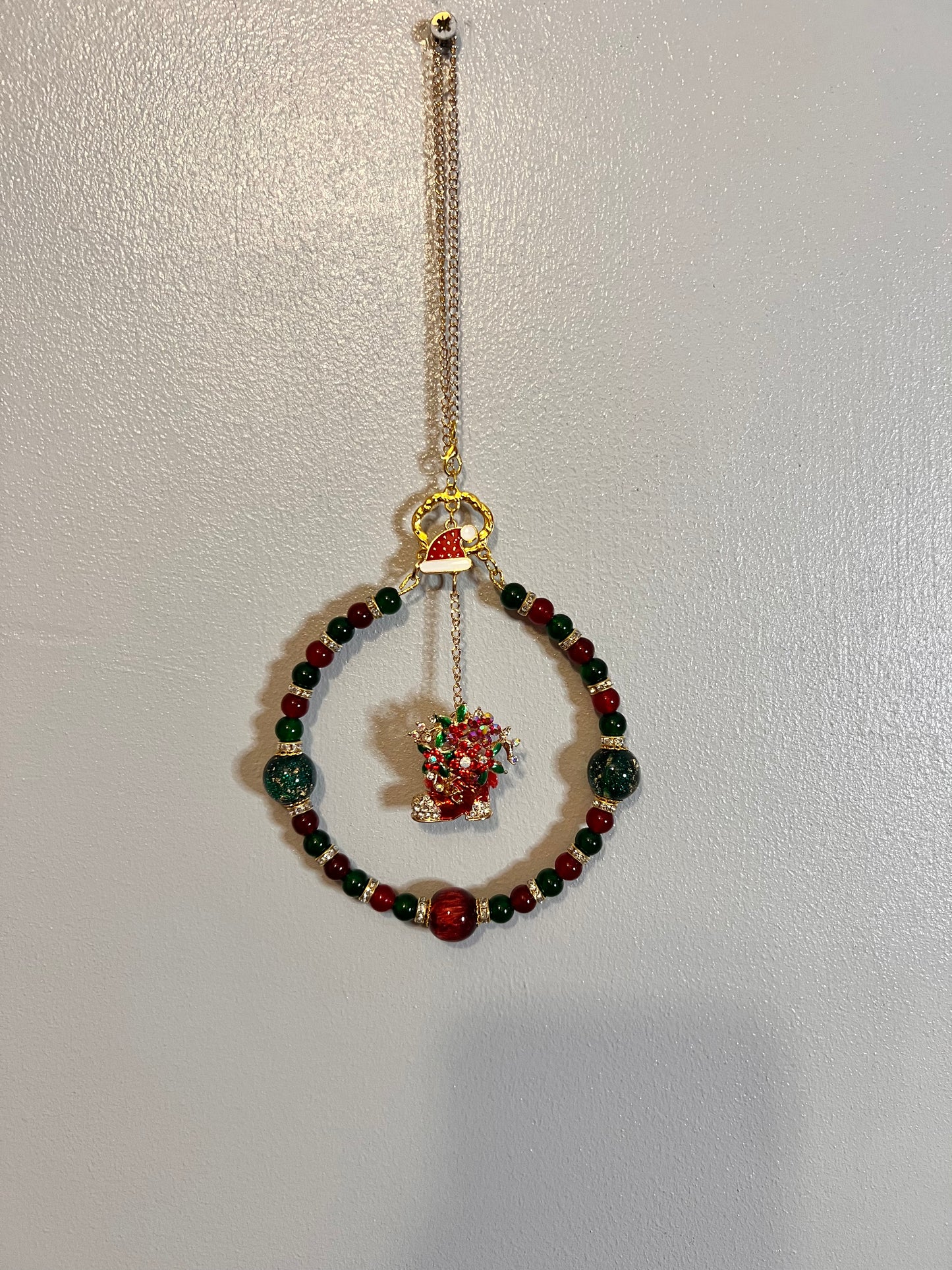 Christmas Beaded Wall Hanger