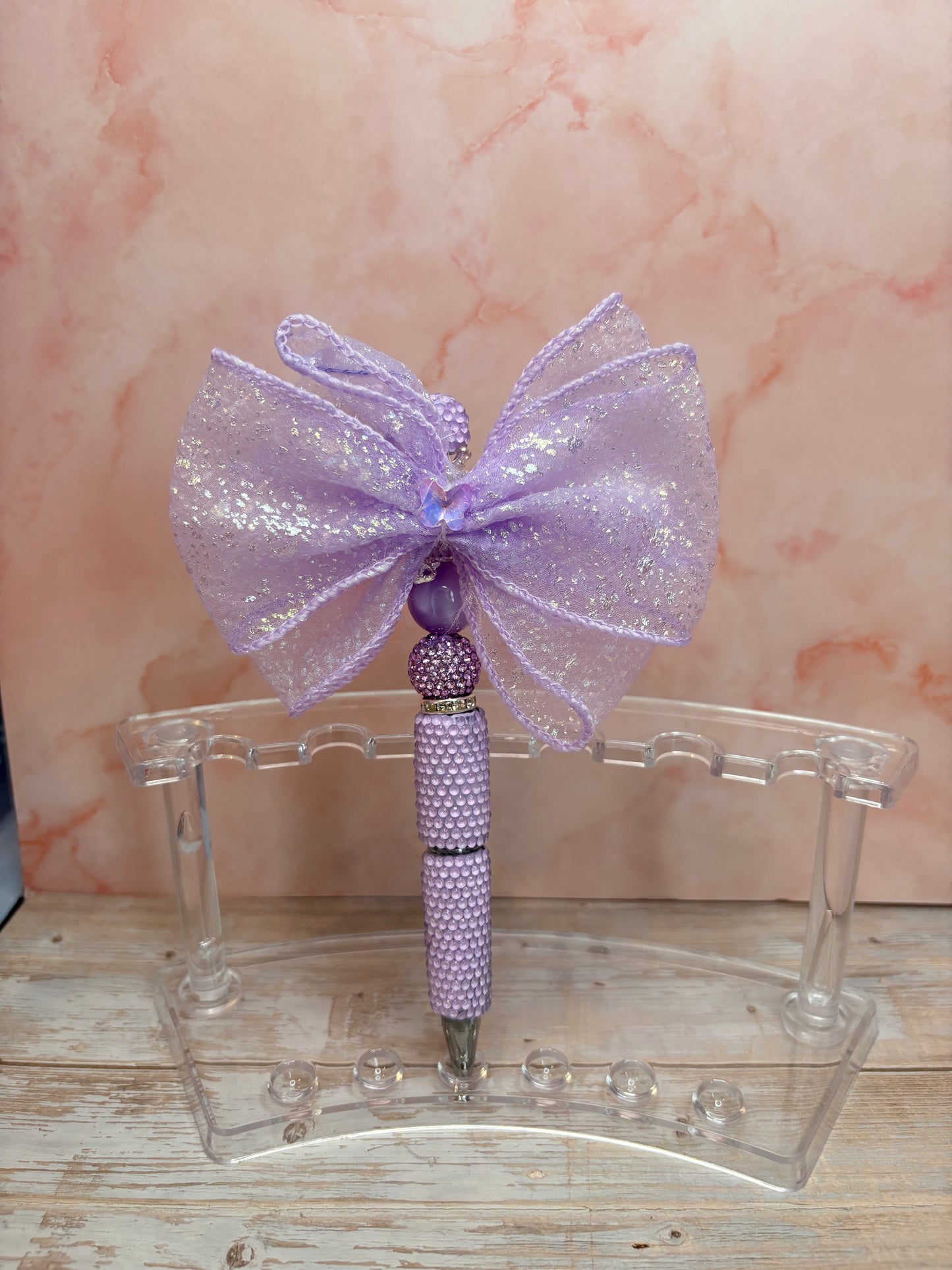 Rhinestone / Acrylic Bow Pens