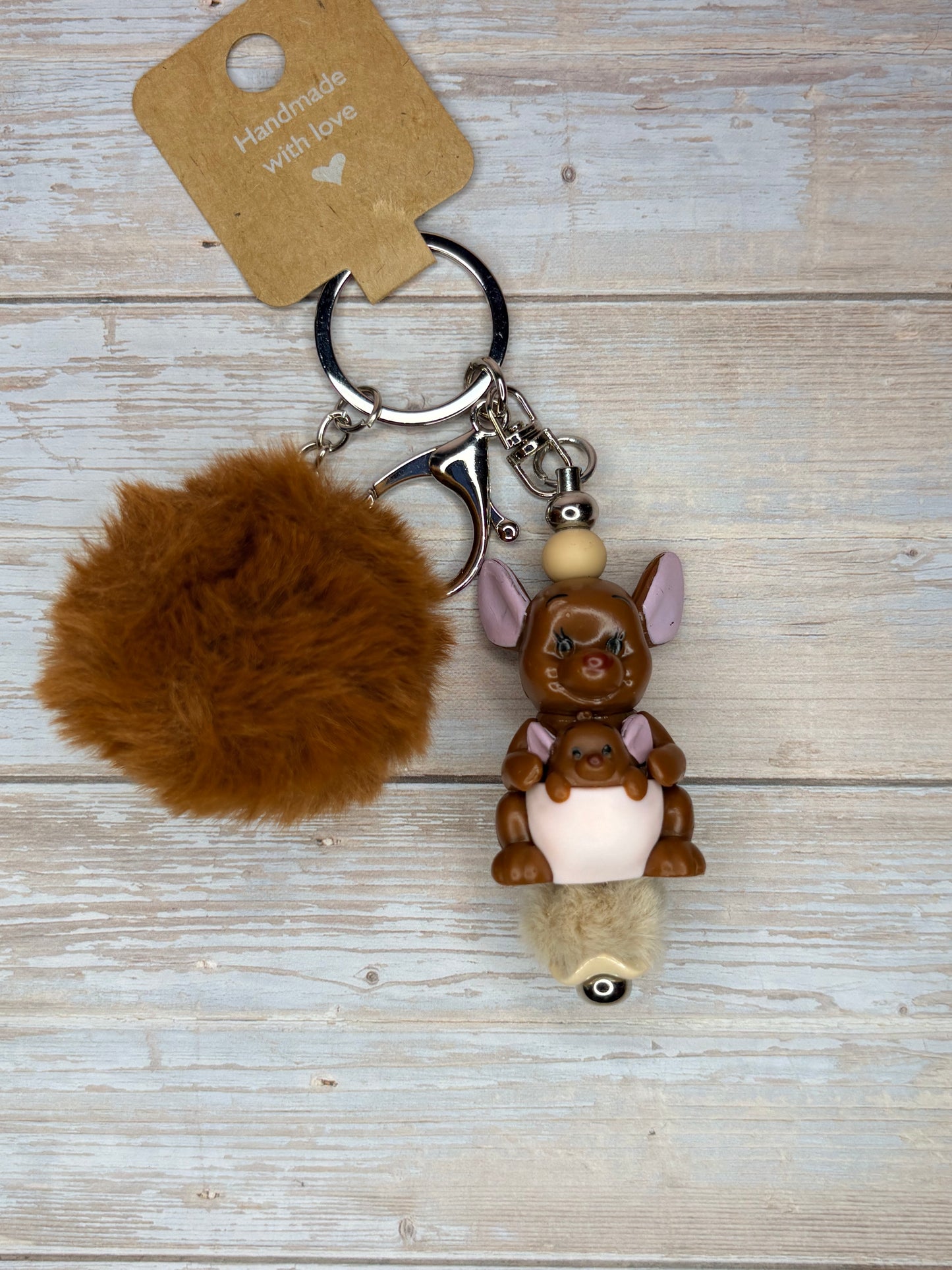 Honey Bear Inspired Keyrings / Bag Charms