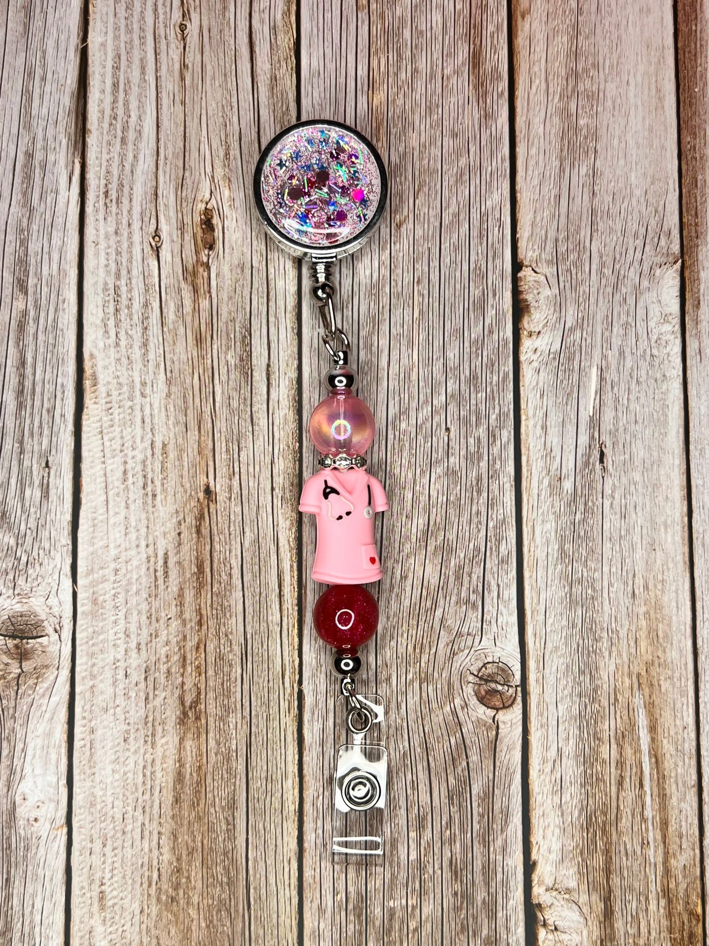 Retractable ID Badge Reel Lanyard Clip