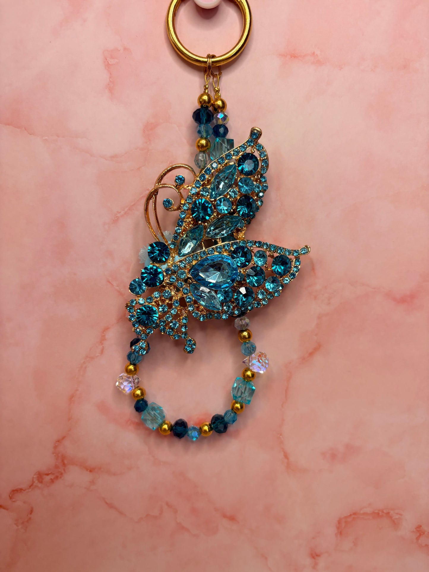 Luxe Crystal & Character Beaded Bag Charms & Keychains