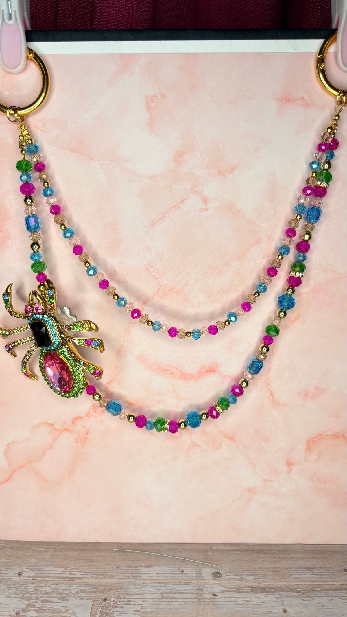 Luxe Crystal & Character Beaded Bag Charms & Keychains