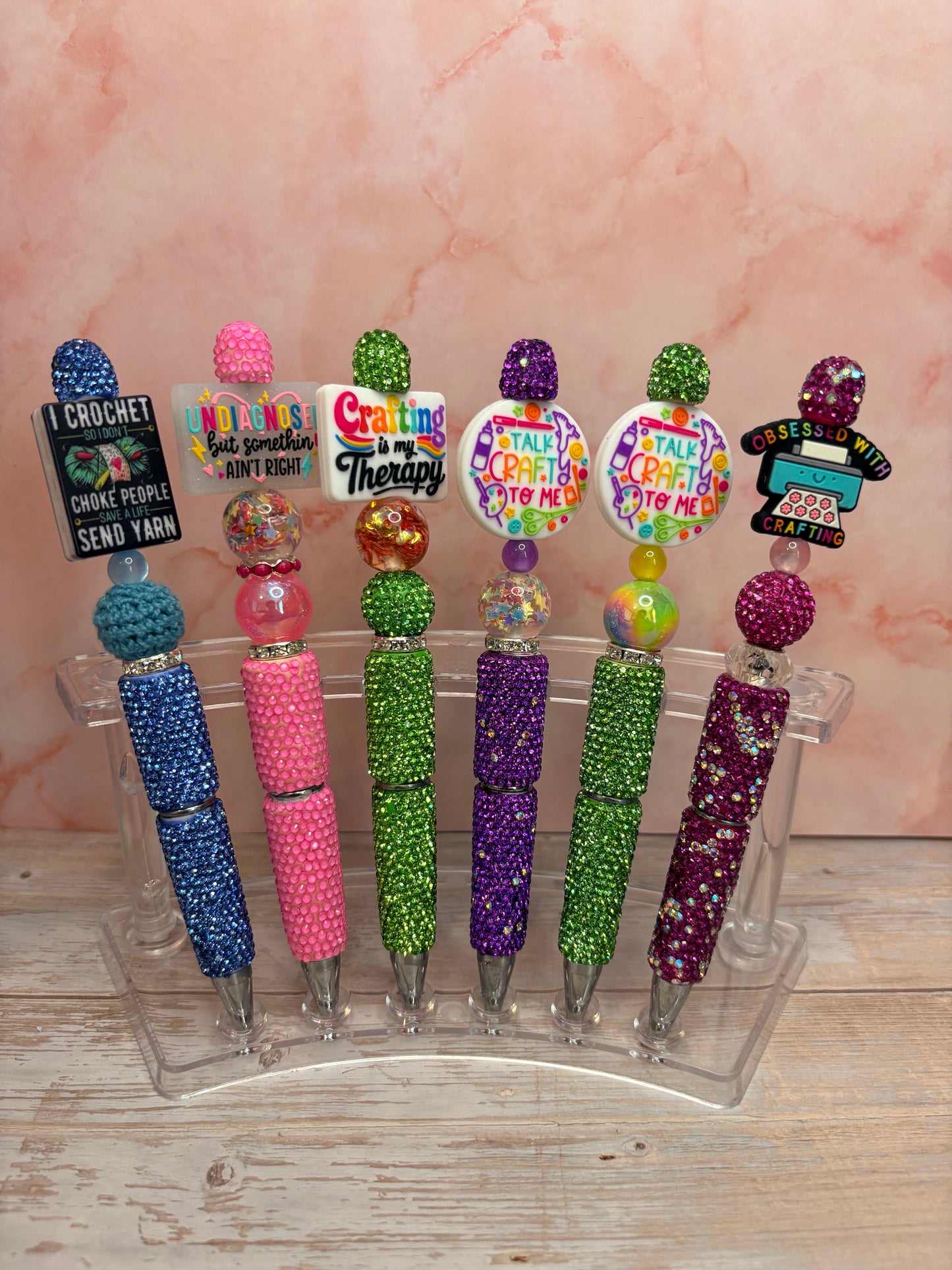 Rhinestone Pen with Silicone Focals