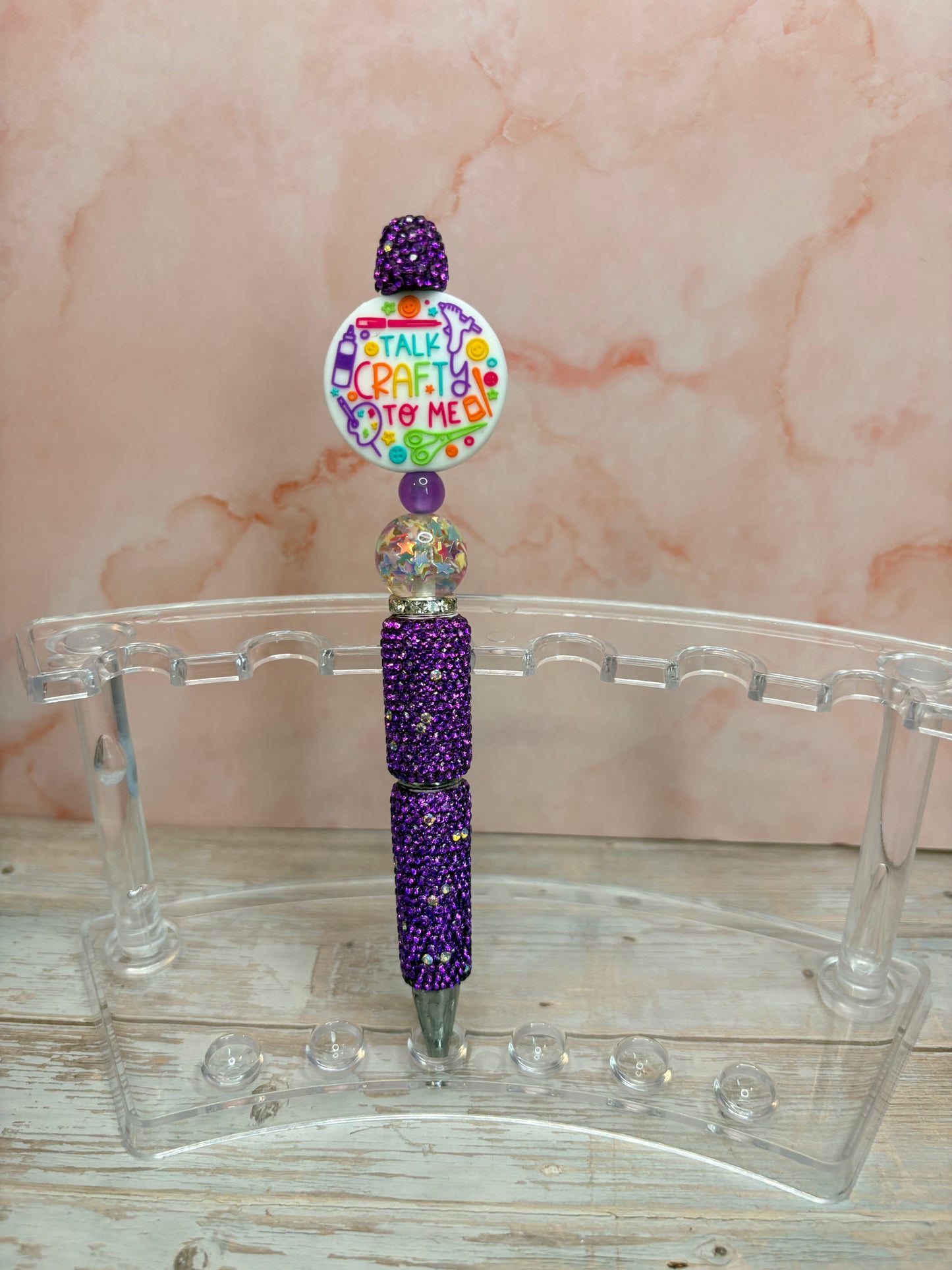 Rhinestone Pen with Silicone Focals