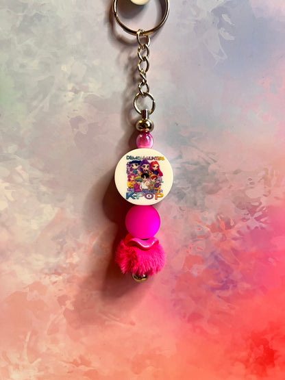 Keyring - Demon Hunter Inspired Beaded