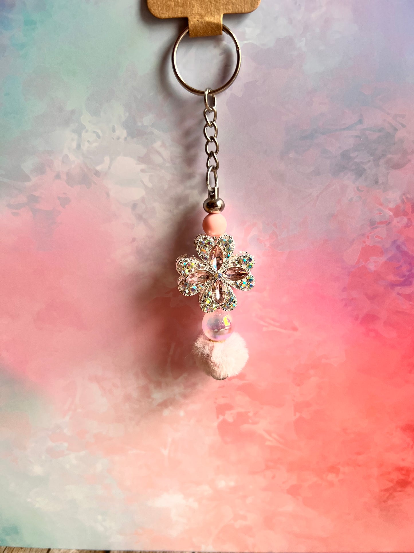 Elegant Crystal Keyring