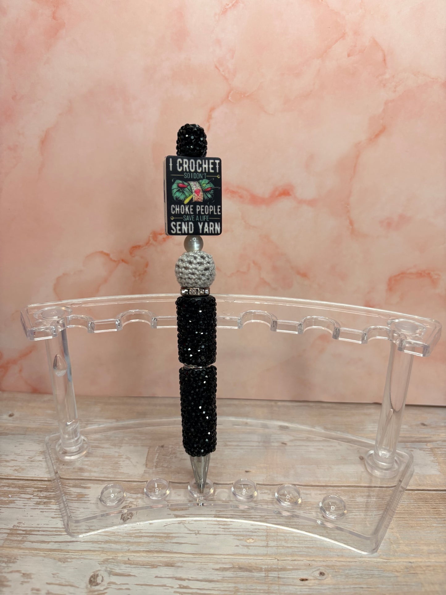 Rhinestone Pen with Silicone Focals