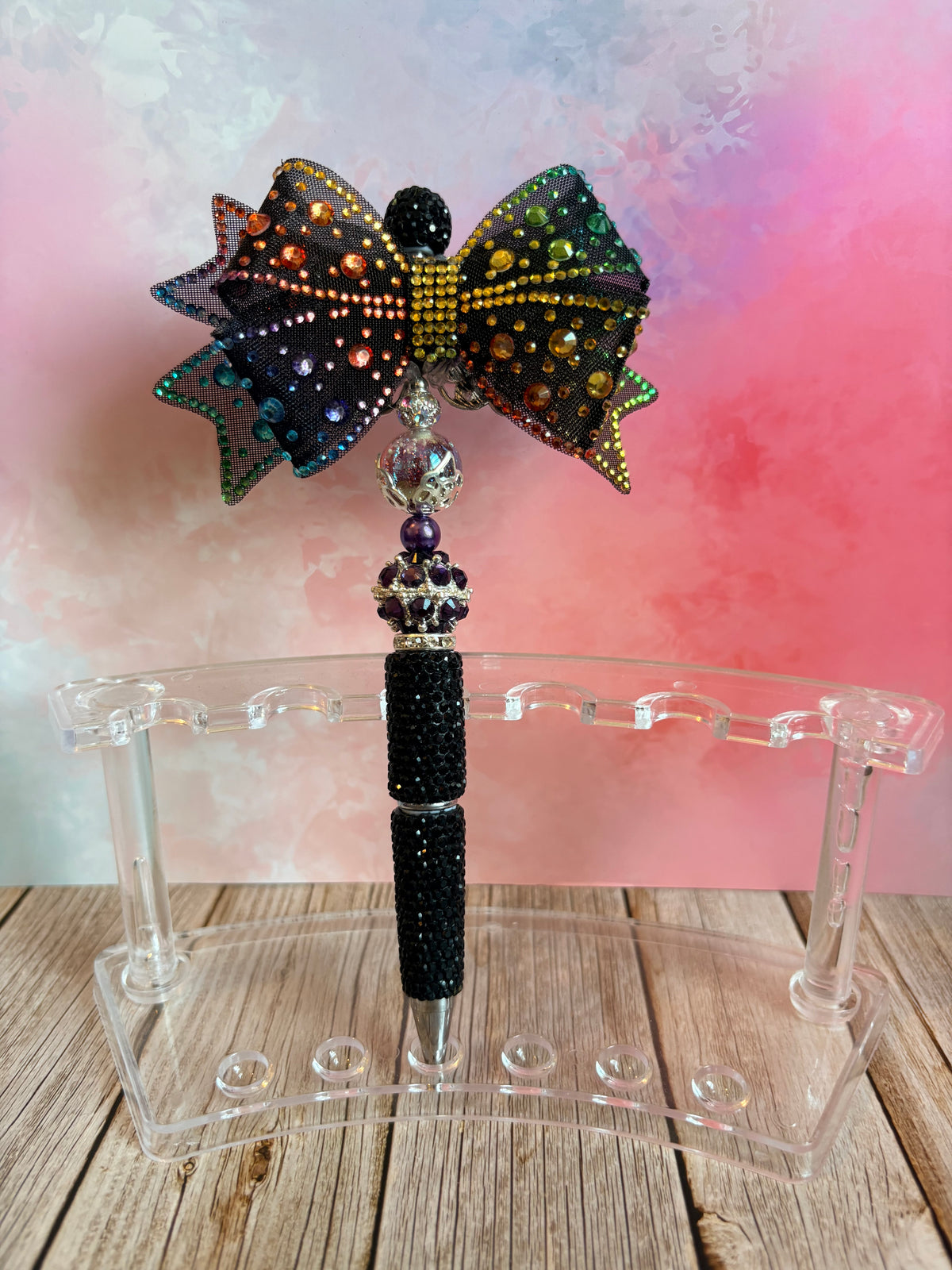 Rhinestone / Acrylic Bow Pens