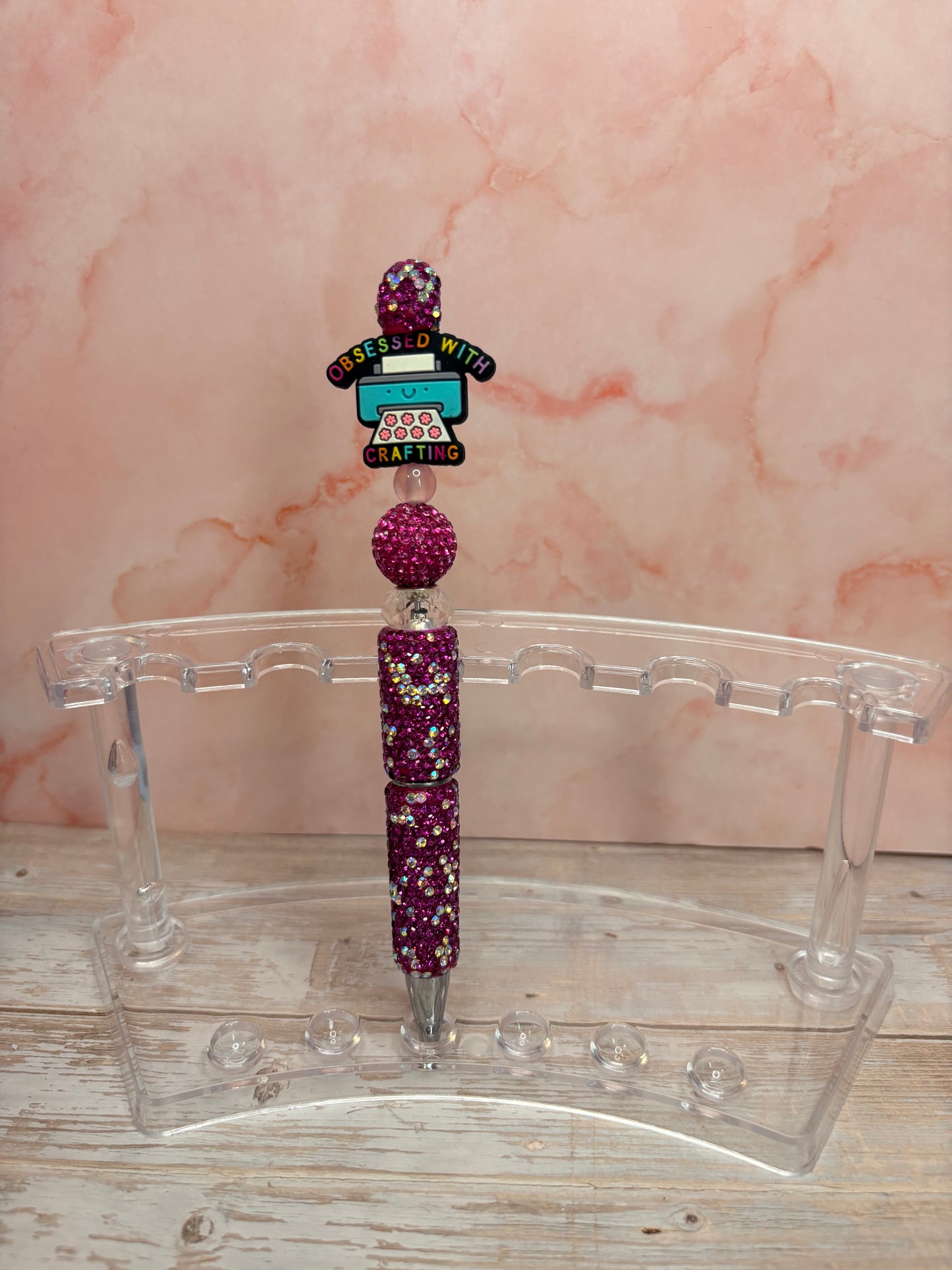 Rhinestone Pen with Silicone Focals