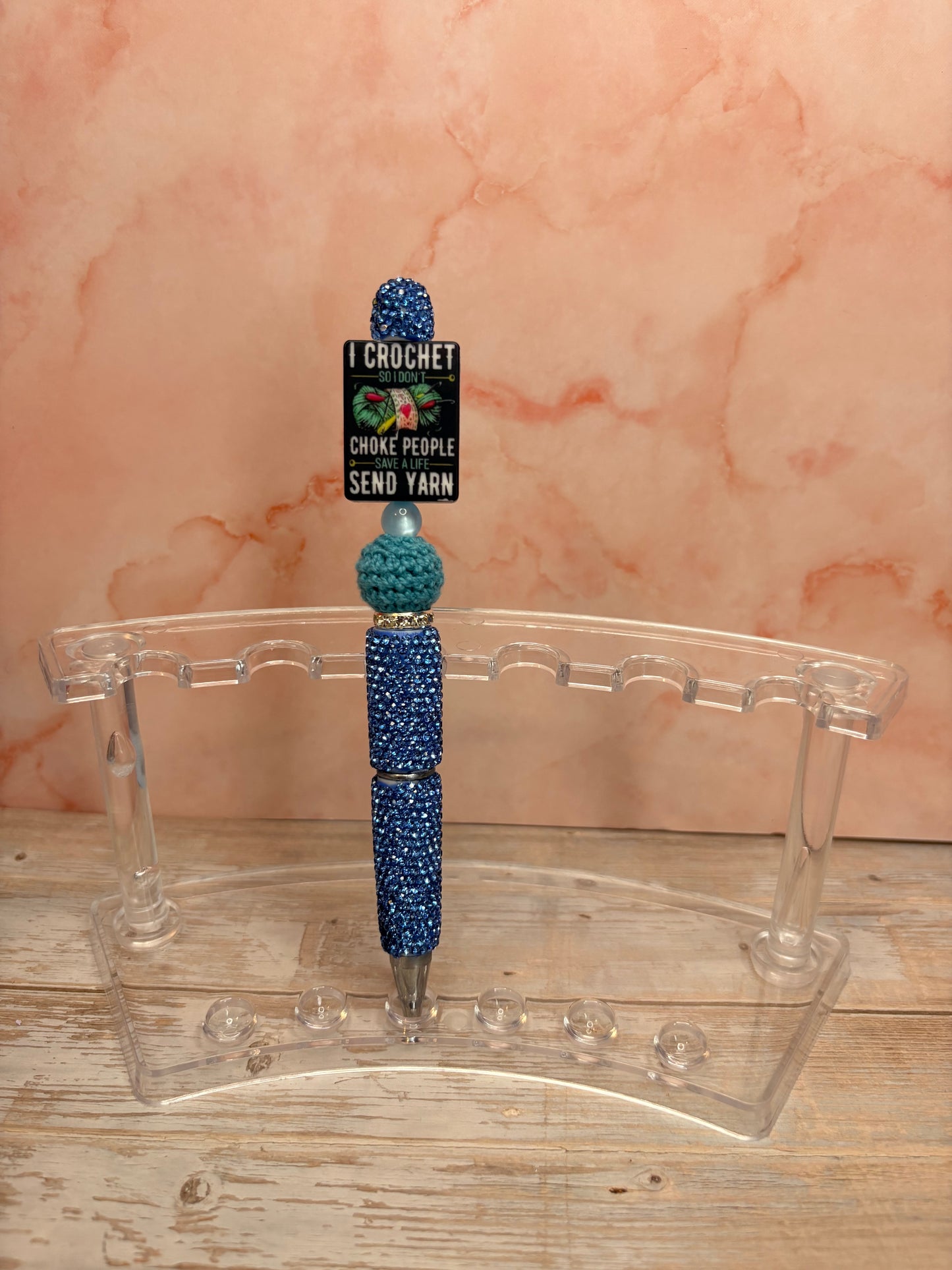 Rhinestone Pen with Silicone Focals