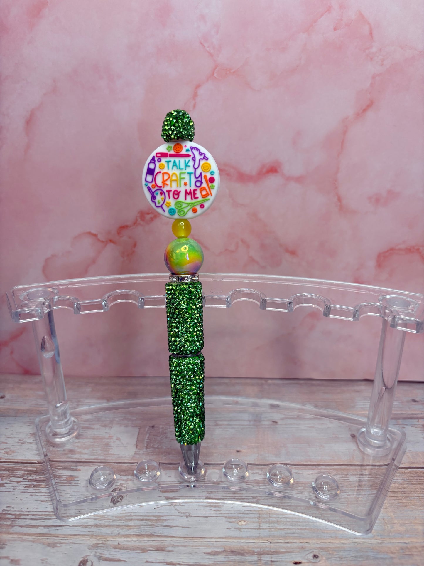Rhinestone Pen with Silicone Focals