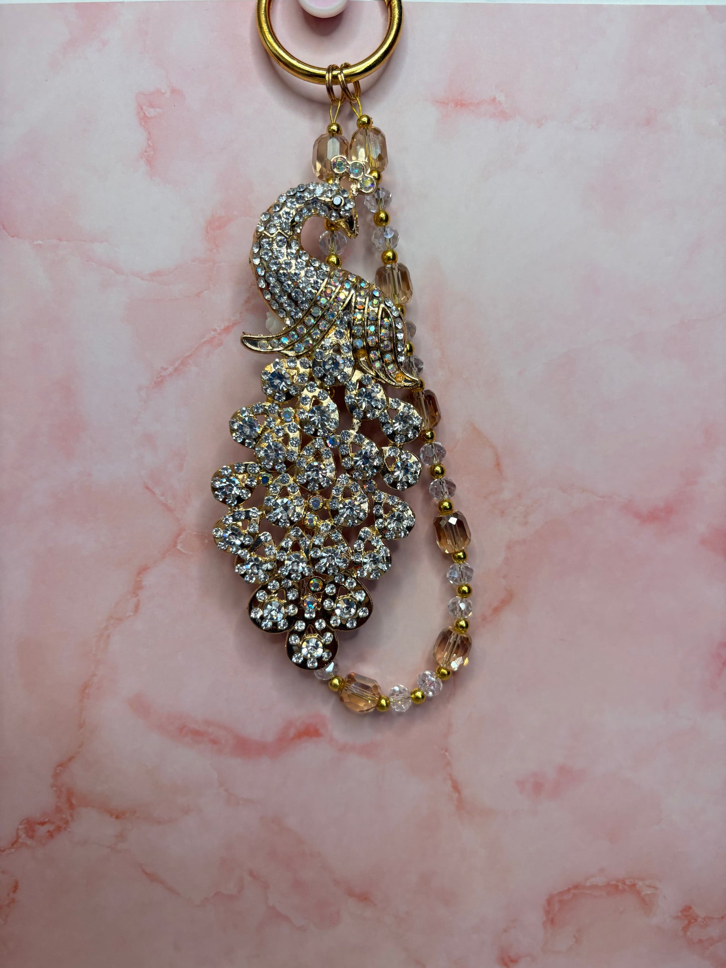 Luxe Crystal & Character Beaded Bag Charms & Keychains