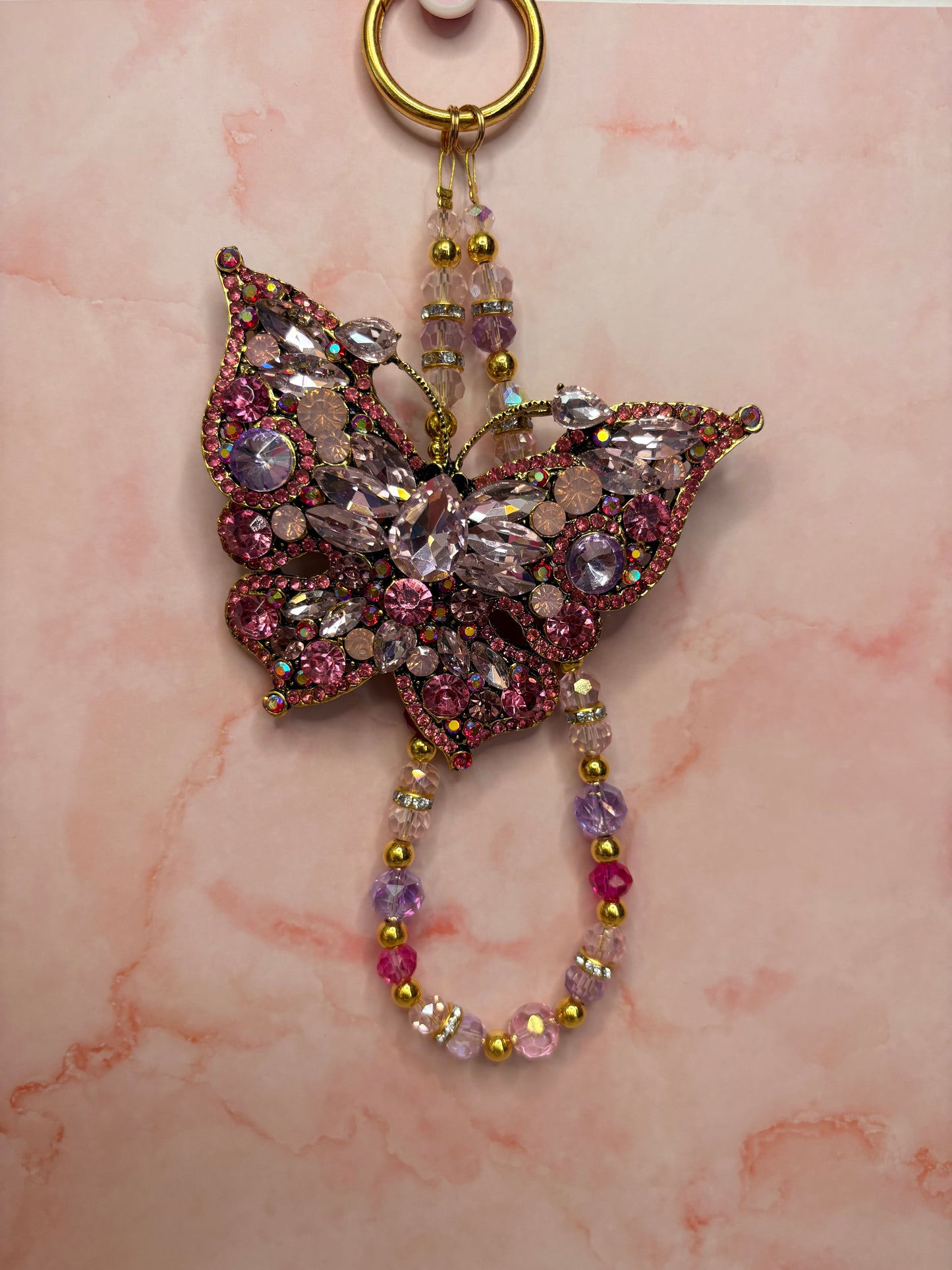 Luxe Crystal & Character Beaded Bag Charms & Keychains