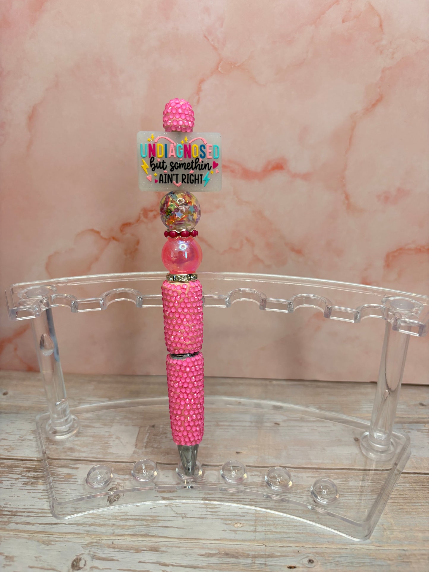 Rhinestone Pen with Silicone Focals