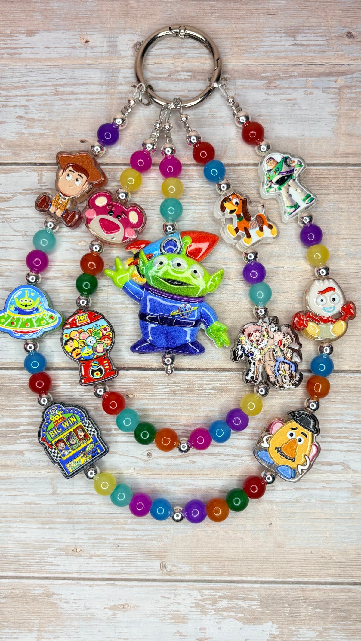 Luxe Crystal & Character Beaded Bag Charms & Keychains