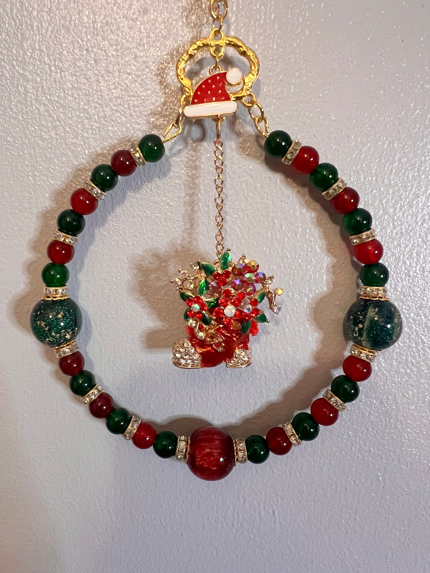 Christmas Beaded Wall Hanger