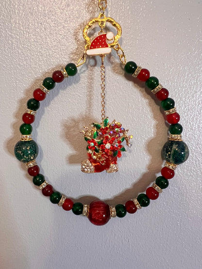 Christmas Beaded Wall Hanger