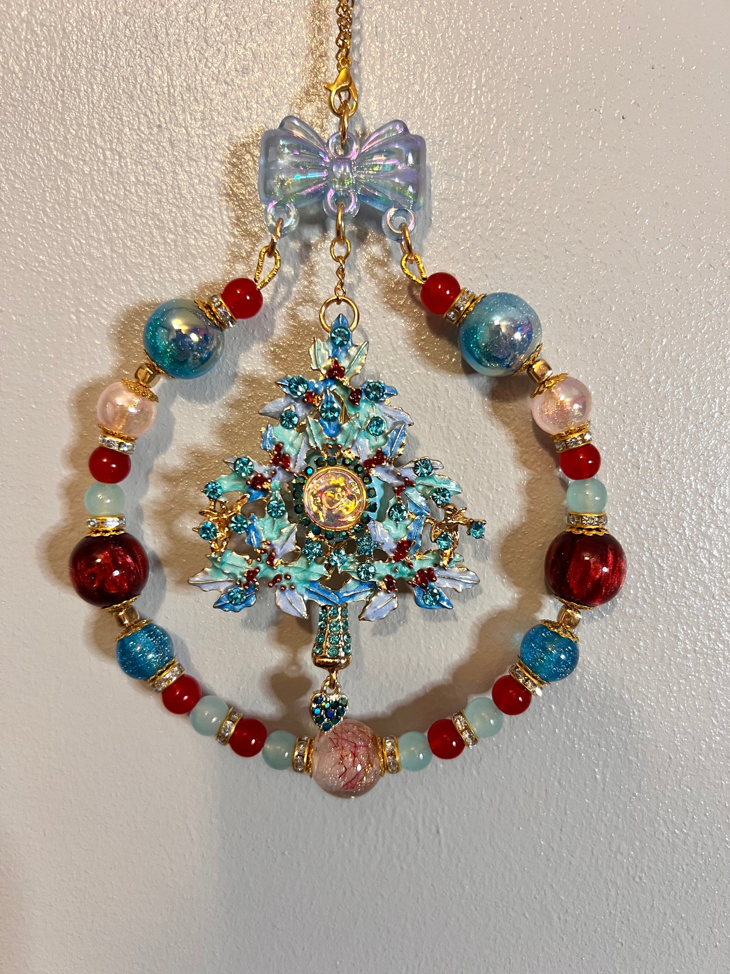 Christmas Beaded Wall Hanger