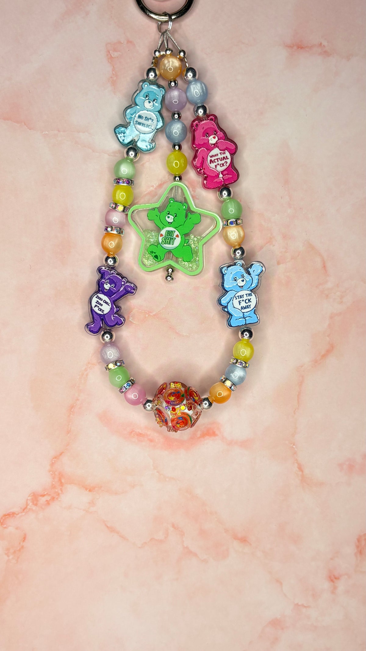 Luxe Crystal & Character Beaded Bag Charms & Keychains