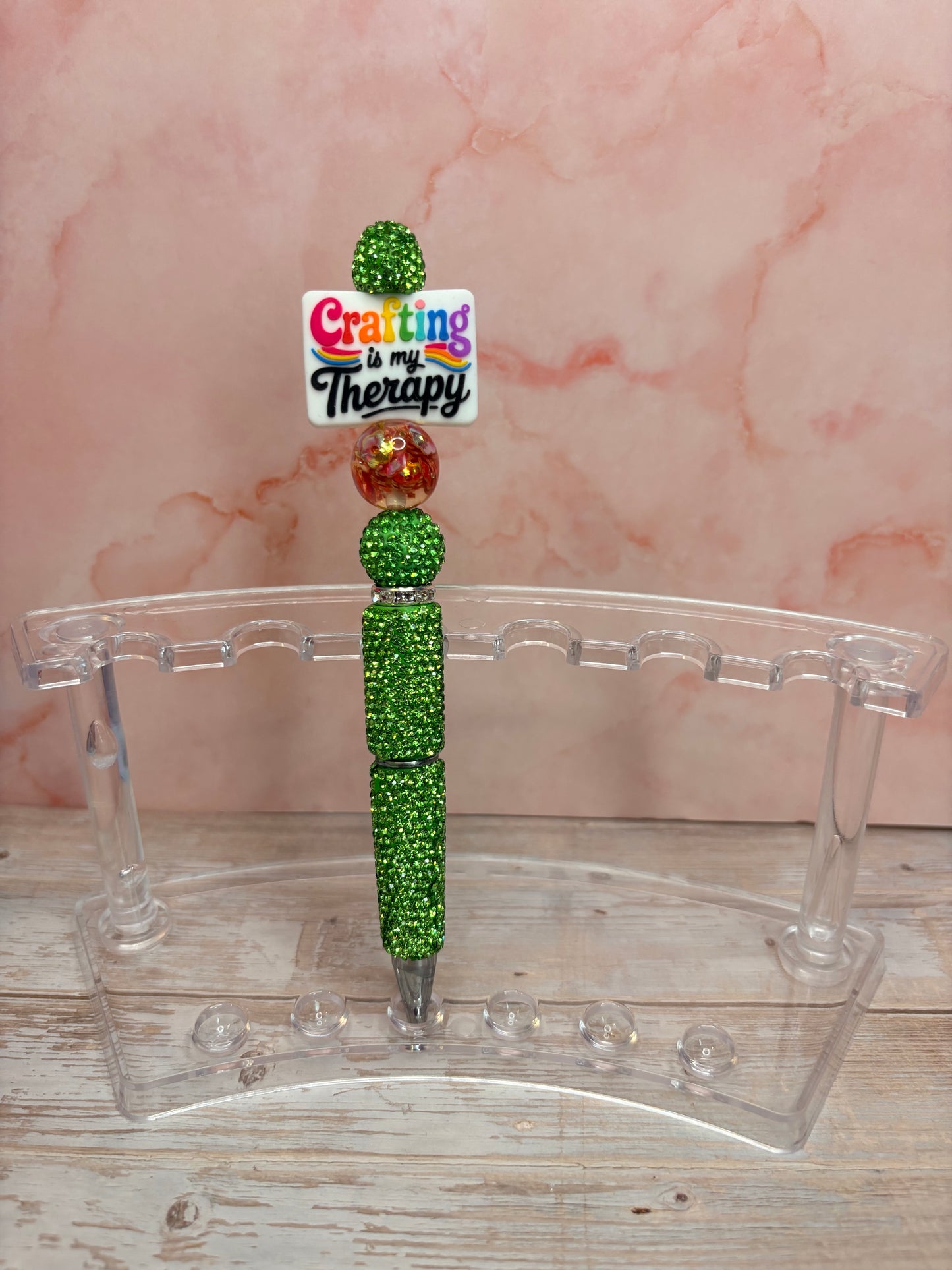 Rhinestone Pen with Silicone Focals