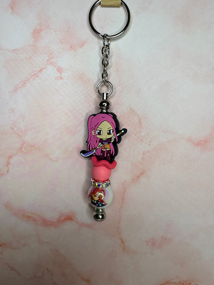 Keyring - Demon Hunter Inspired Beaded