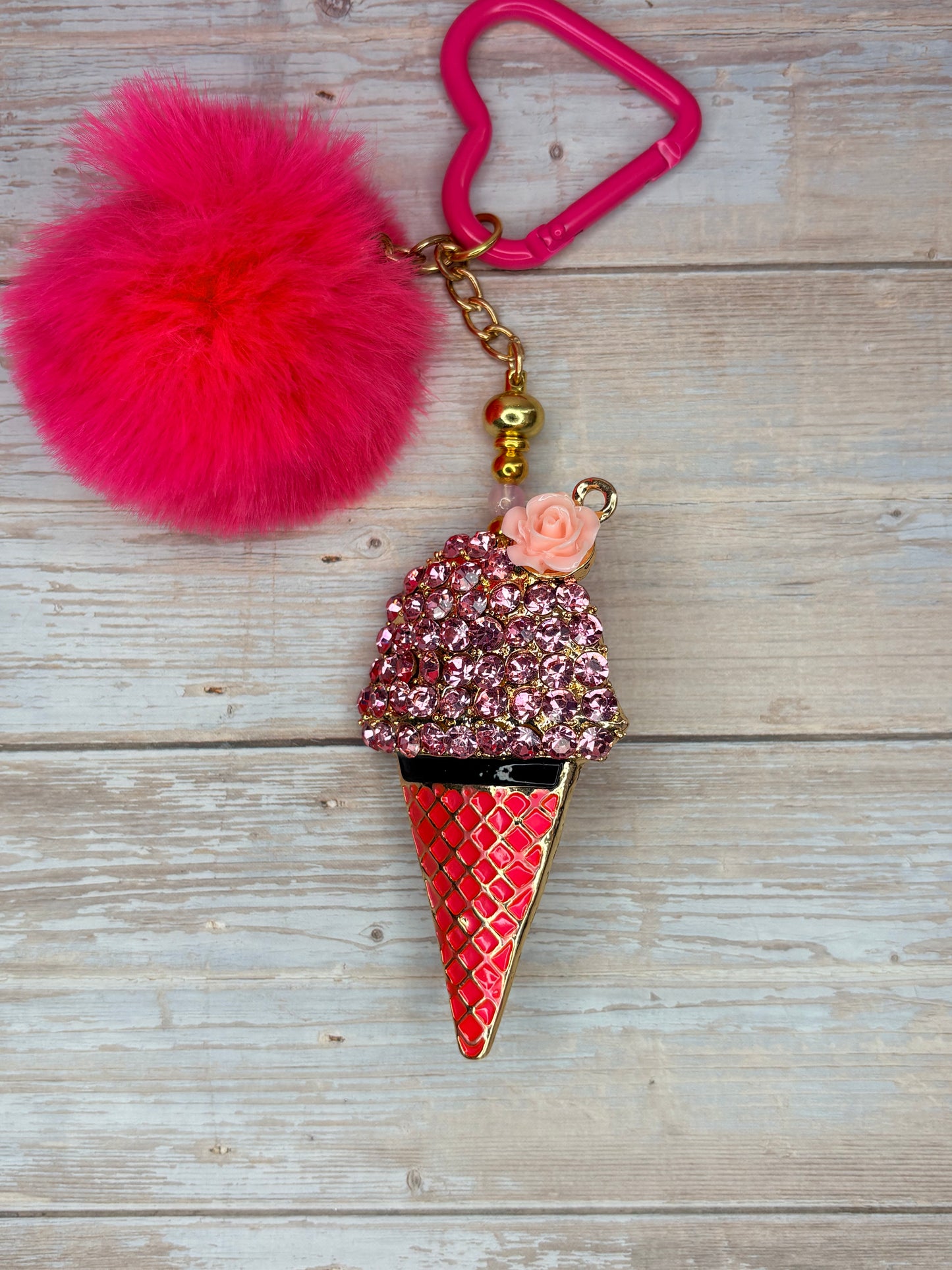Luxe Crystal & Character Beaded Bag Charms & Keychains
