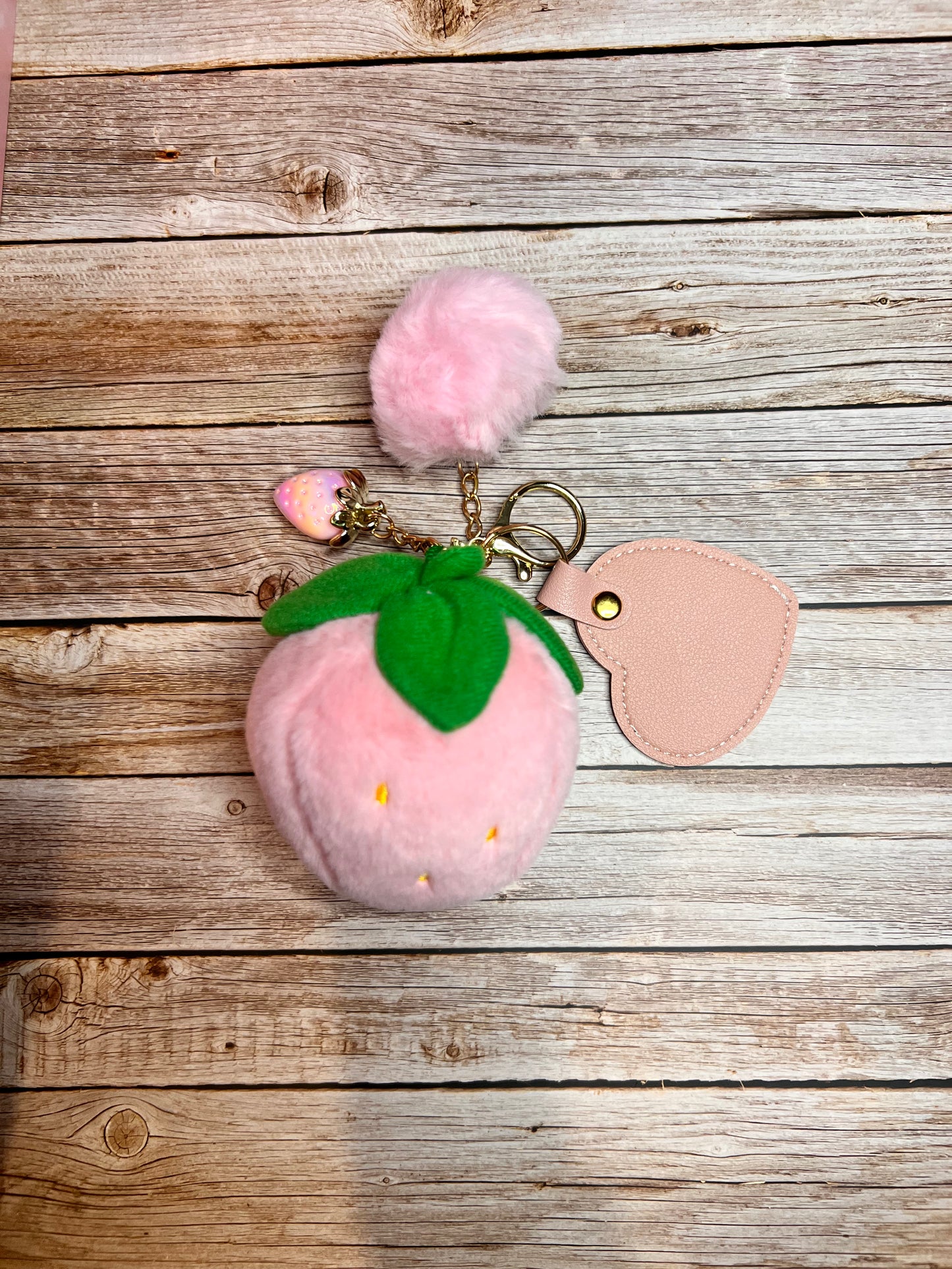 Strawberry Plush Bag Charm